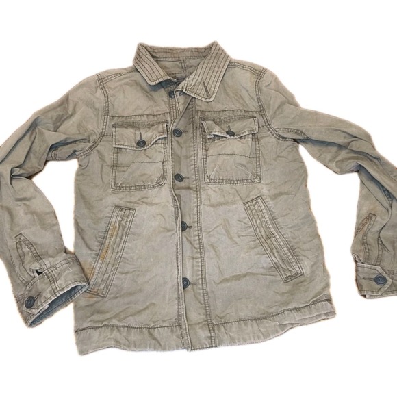 Vintage Abercrombie & Fitch Military Field Jacket Green Mens XL